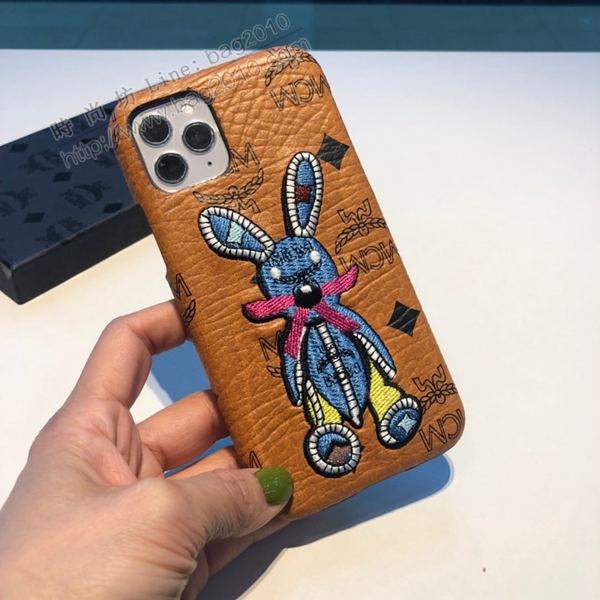 MCM兔子刺繡手機殼 官方同步 高品質 MCM蘋果手機套  mmk1101